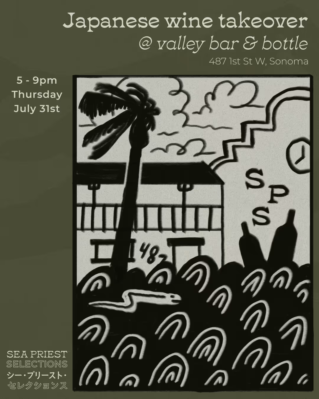 Sea Priest Selections Takeover event poster
