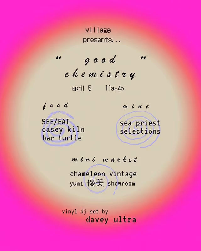 Village FM "Good Chemistry" event poster